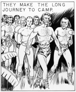 They make the long journey to camp.