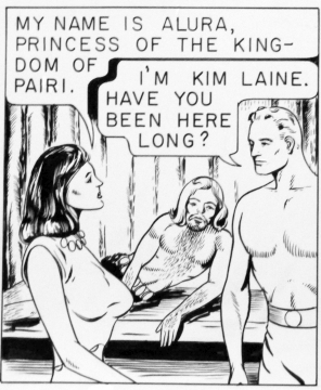 My anme is Alura, princess of the kingdom of Pairi.   I'm Kim Laine.  Have yhou been hrere long?