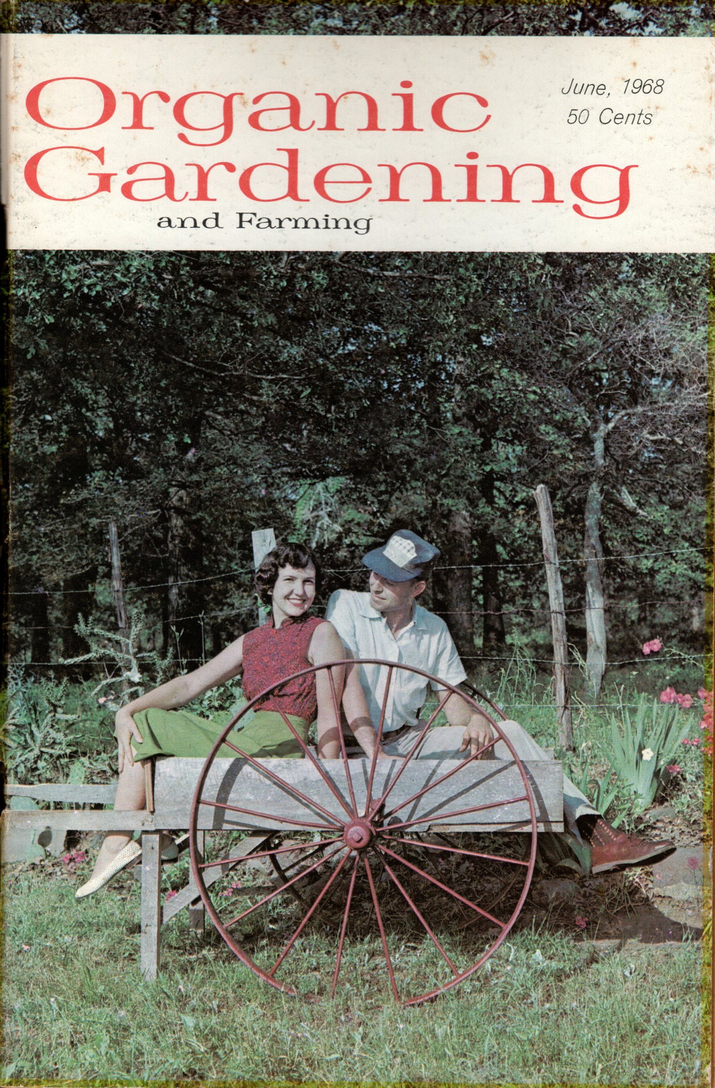 Mom and Dad on the Cover of Organic Gardening Magazine.
