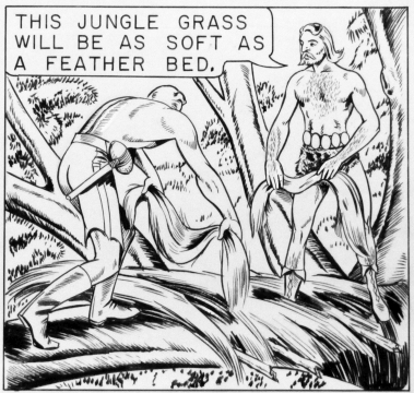 This jungle grass will be as soft as a feather bed.